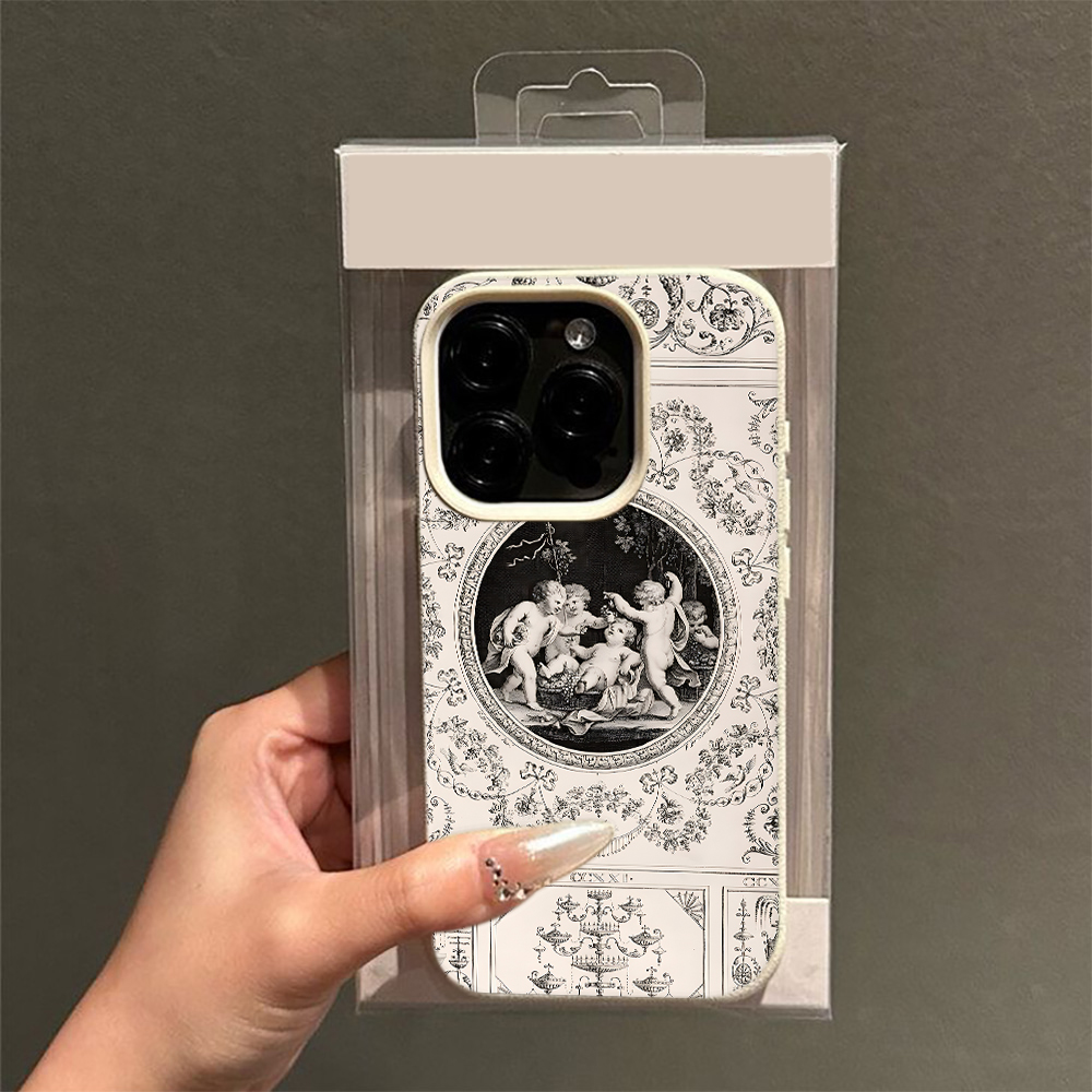 Vintage Floral Pattern Soft Case - Custodia per telefono vintage con motivo