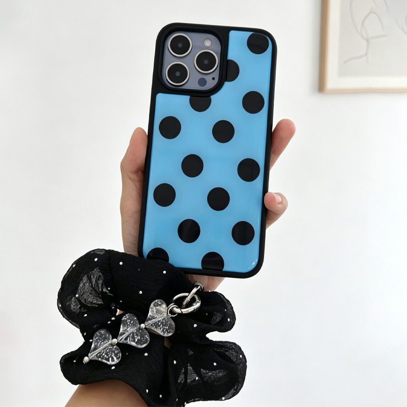 Clear Shockproof Bumper Case - Cover per telefono blu e nera