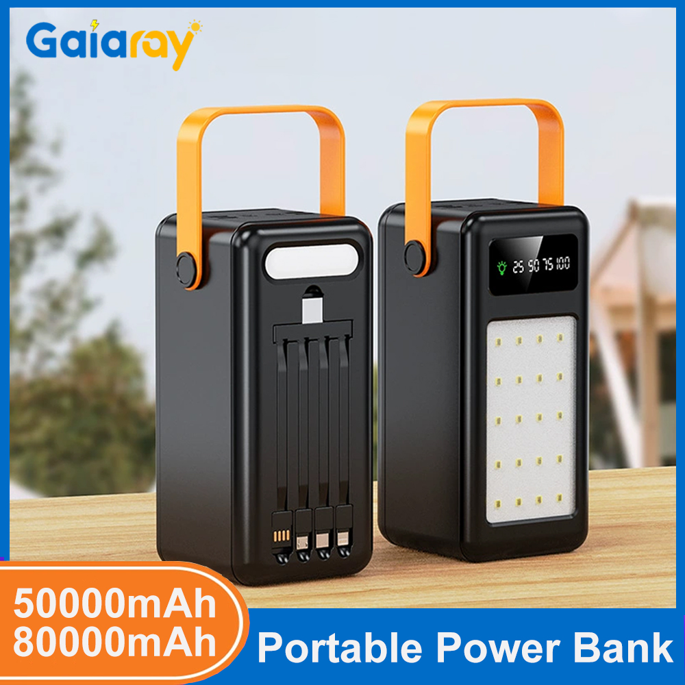 Power Banks - Power Bank Portatile 50000mAh 80000mAh Ricarica