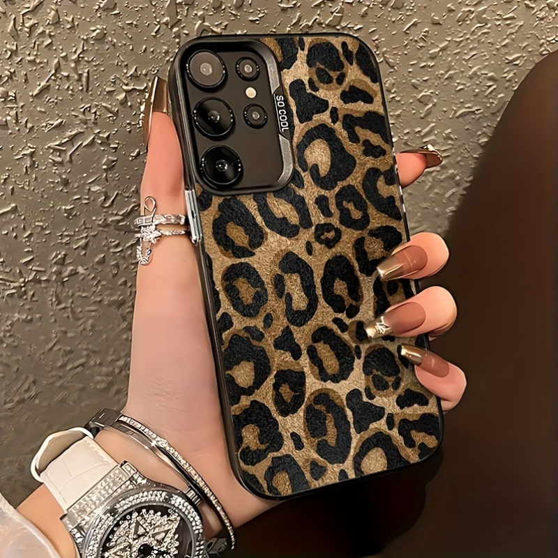 Matte Hard Pc Back Case - Custodia Rigida con Stampa Leopardata alla