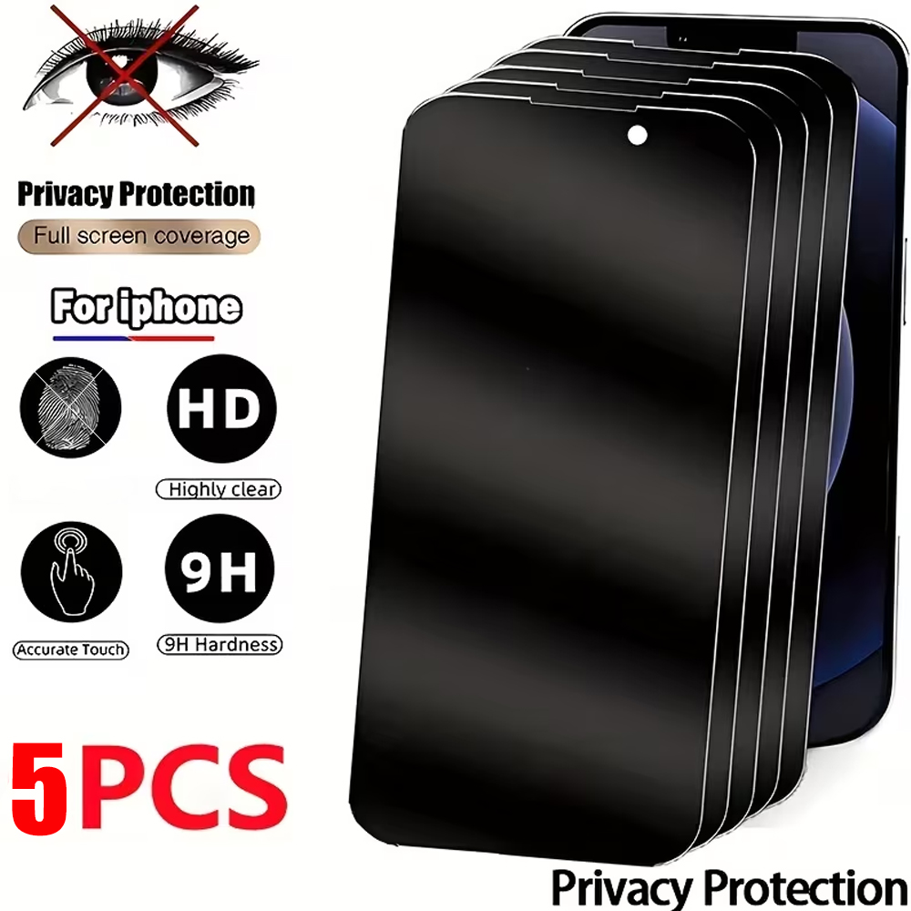 Anti Peek Privacy Tempered Glass - 1-5PCS Pellicola Protettiva in Vetro Temperato