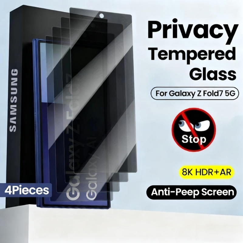 Anti Spy Privacy Glass Case - 4 pezzi di vetro privacy per