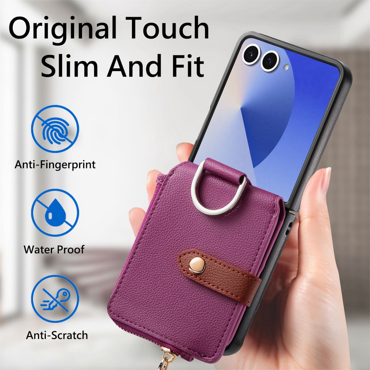 Custodia di Lusso Porta Carte  - Leather Wallet Card Holder Phone Cover recensione e prezzo