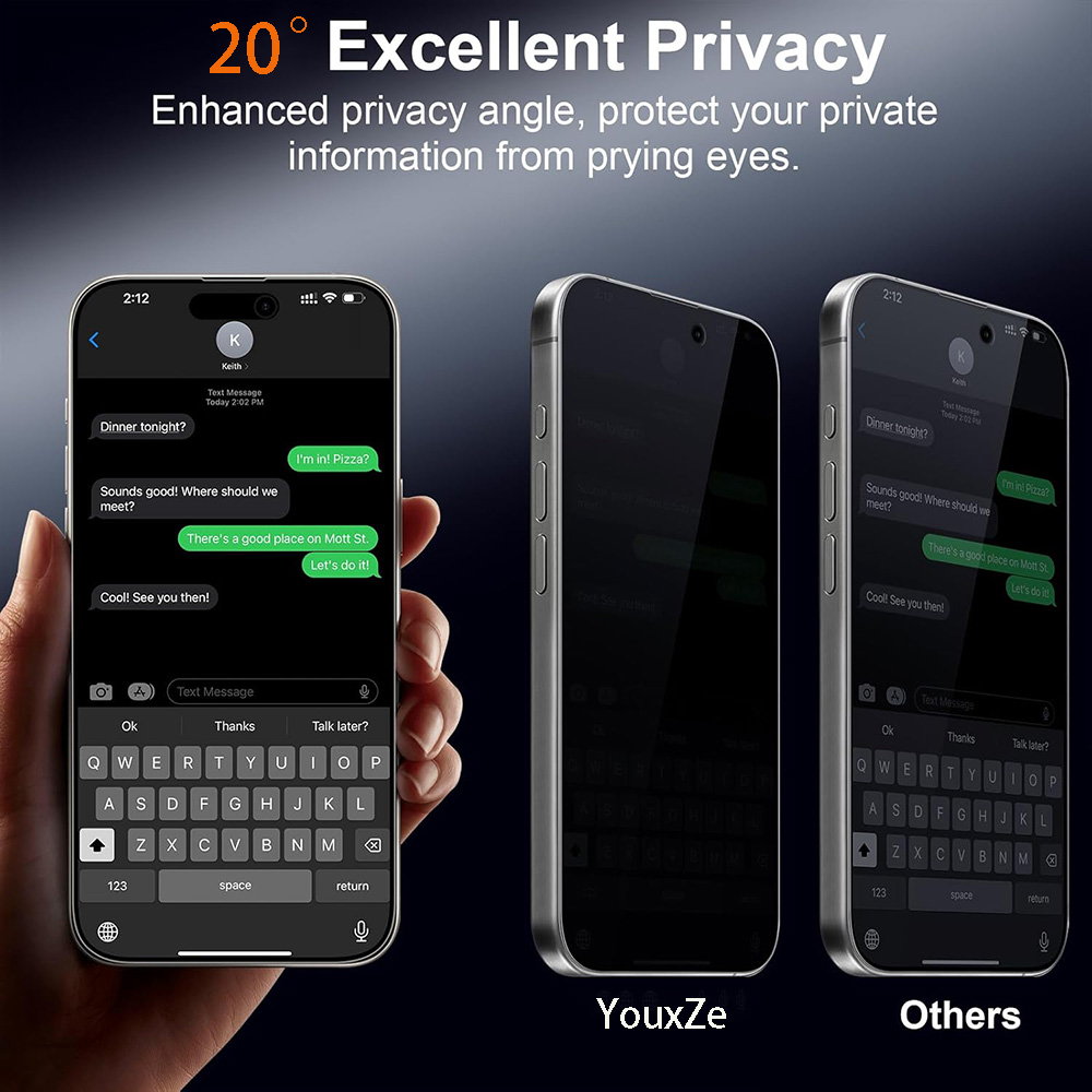 4 Pezzi Pellicola Protettiva P - Anti Spy Privacy Glass Case recensione e prezzo